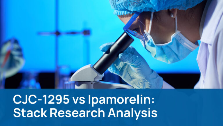 CJC-1295 vs Ipamorelin stack research analysis banner - Researched Peptides