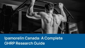 muscular man doing pullups for ipamorelin peptides blog cover