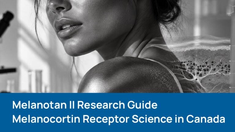 Melanotan II research guide illustrating skin pigmentation and melanocortin receptor science in Canada
